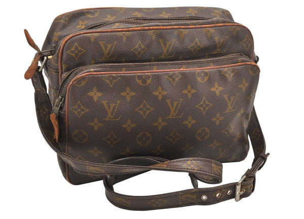 Authentic Louis Vuitton Monogram Nile Shoulder Cross Body Bag Old Model LV 6459K