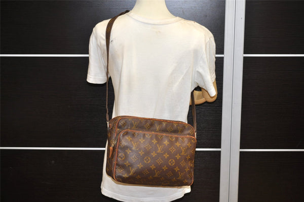 Authentic Louis Vuitton Monogram Nile Shoulder Cross Body Bag Old Model LV 6459K