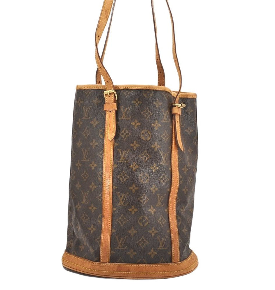 Authentic Louis Vuitton Monogram Bucket GM Shoulder Tote Bag M42236 Junk 6460K