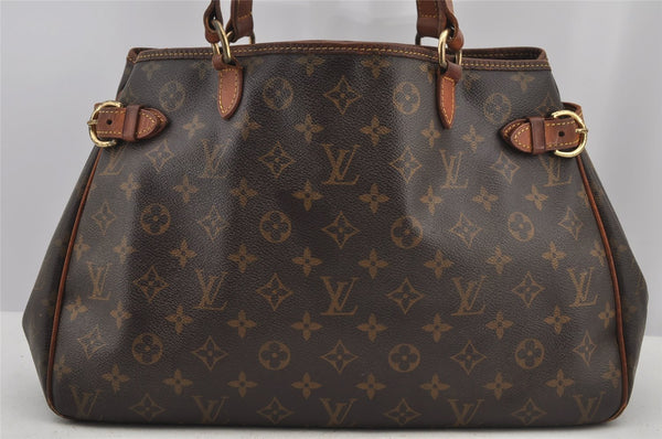 Authentic Louis Vuitton Monogram Batignolles Horizontal Tote Bag M51154 LV 6461J