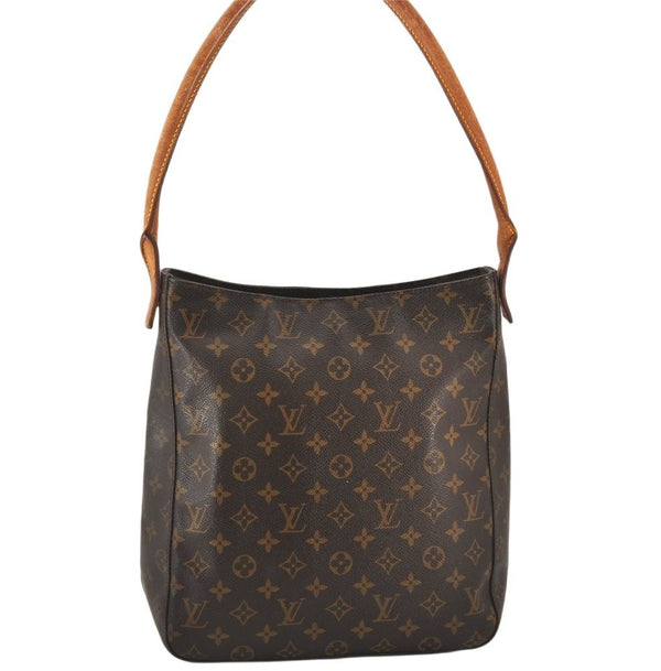 Authentic Louis Vuitton Monogram Looping GM Shoulder Bag M51145 LV 6461K