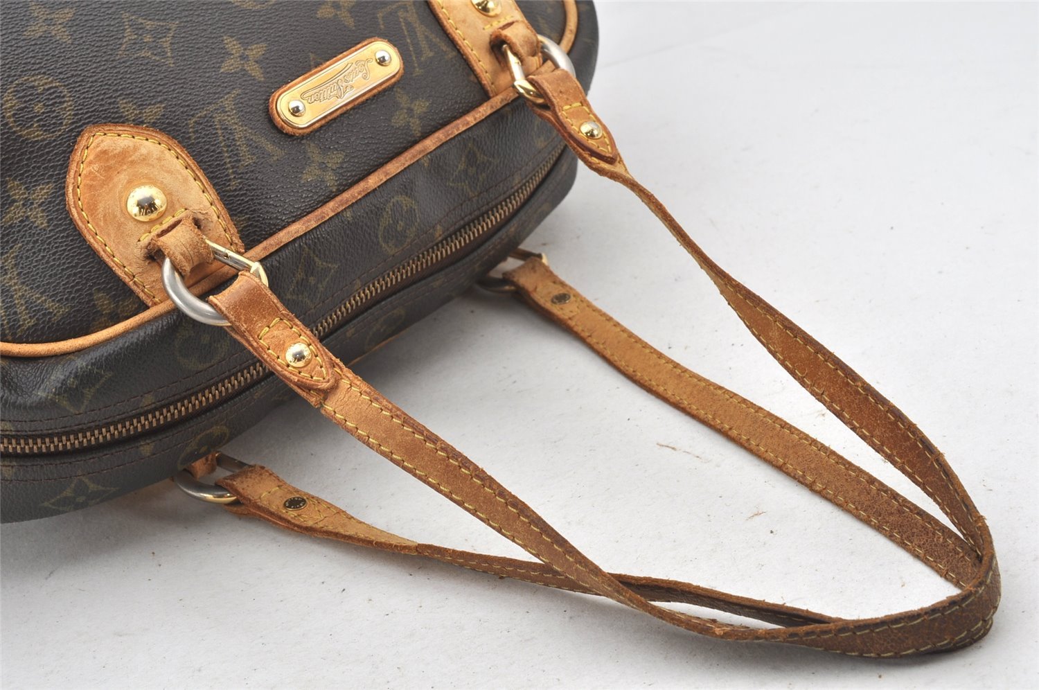 Authentic Louis Vuitton Monogram Montorgueil PM M95565 Shoulder Bag Junk 6462K
