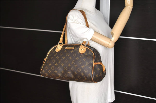Authentic Louis Vuitton Monogram Montorgueil PM M95565 Shoulder Bag Junk 6462K