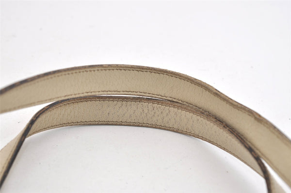 Authentic GUCCI Abbey Shoulder Tote Bag GG Canvas Leather 141470 Brown 6463J