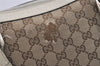 Authentic GUCCI Abbey Shoulder Tote Bag GG Canvas Leather 141470 Brown 6463J