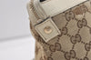 Authentic GUCCI Abbey Shoulder Tote Bag GG Canvas Leather 141470 Brown 6463J