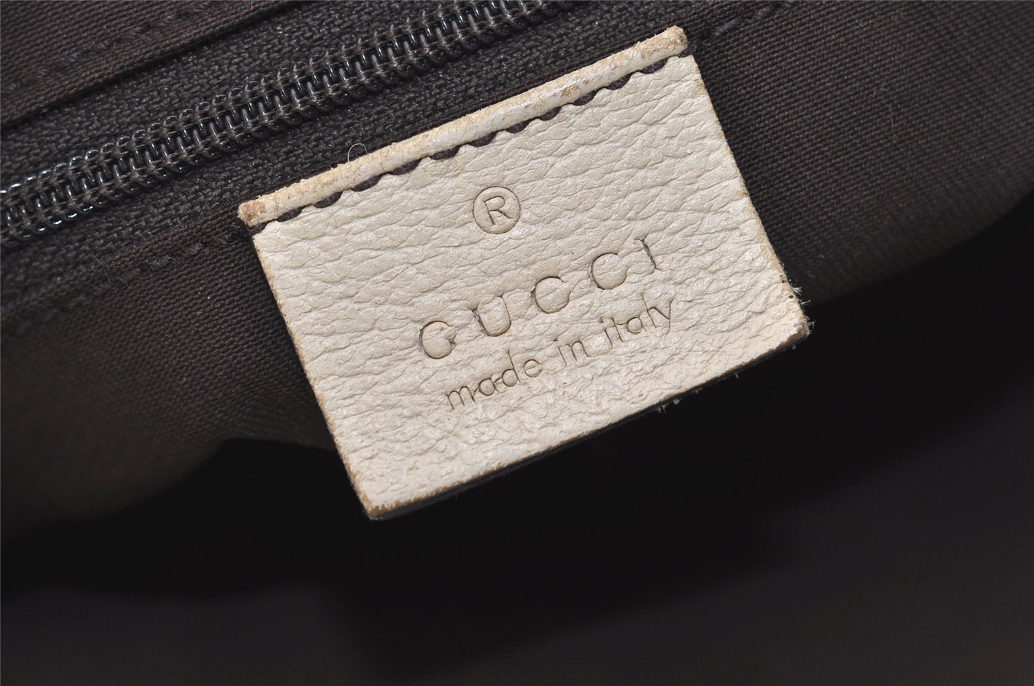 Authentic GUCCI Abbey Shoulder Tote Bag GG Canvas Leather 141470 Brown 6463J