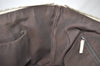 Authentic GUCCI Abbey Shoulder Tote Bag GG Canvas Leather 141470 Brown 6463J