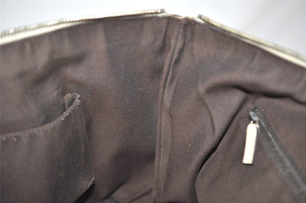 Authentic GUCCI Abbey Shoulder Tote Bag GG Canvas Leather 141470 Brown 6463J