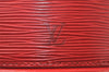 Authentic Louis Vuitton Epi Cannes Red Cosmetic Hand Bag Purse M48037 LV 6464K