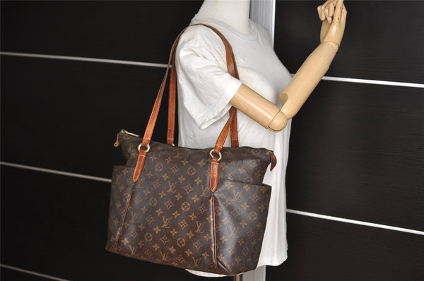 Authentic Louis Vuitton Monogram Totally MM Shoulder Tote Bag M41015 LV 6465I