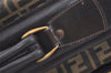 Authentic FENDI Zucca Travel Carry Garment Bag Canvas Leather Brown Junk 6466J