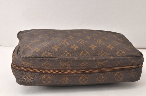 Auth Louis Vuitton Monogram Trousse Toilette 28 Clutch Hand Bag Old Model 6466K