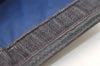 Authentic GUCCI Sherry Line Clutch Hand Bag Purse GG PVC Leather Navy Blue 6467J