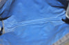 Authentic GUCCI Sherry Line Clutch Hand Bag Purse GG PVC Leather Navy Blue 6467J