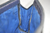 Authentic GUCCI Sherry Line Clutch Hand Bag Purse GG PVC Leather Navy Blue 6467J
