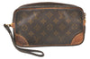 Authentic Louis Vuitton Monogram Marly Dragonne PM M51827 Clutch Bag Junk 6467K