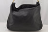 Authentic GUCCI Bamboo 2Way Shoulder Hand Bag Nylon Leather Black 6468J