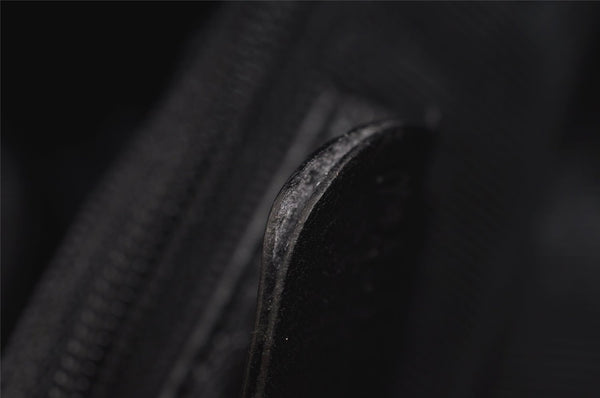 Authentic GUCCI Bamboo 2Way Shoulder Hand Bag Nylon Leather Black 6468J