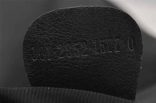 Authentic GUCCI Bamboo 2Way Shoulder Hand Bag Nylon Leather Black 6468J