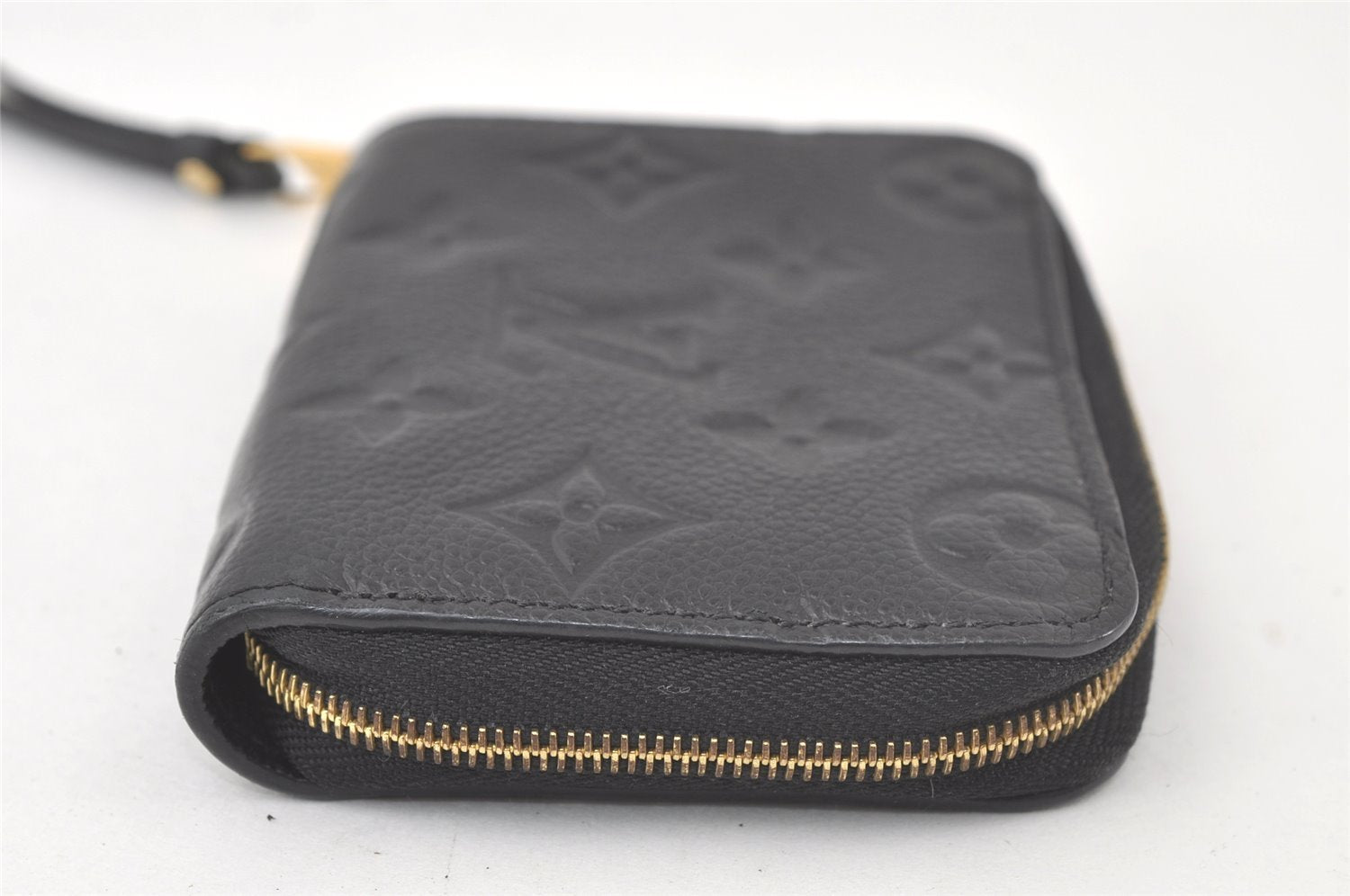 Authentic Louis Vuitton Monogram Empreinte Zippy Coin Purse M60574 Black 6468K