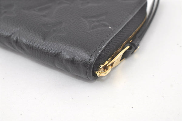 Authentic Louis Vuitton Monogram Empreinte Zippy Coin Purse M60574 Black 6468K