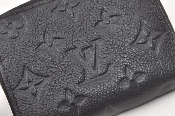 Authentic Louis Vuitton Monogram Empreinte Zippy Coin Purse M60574 Black 6468K