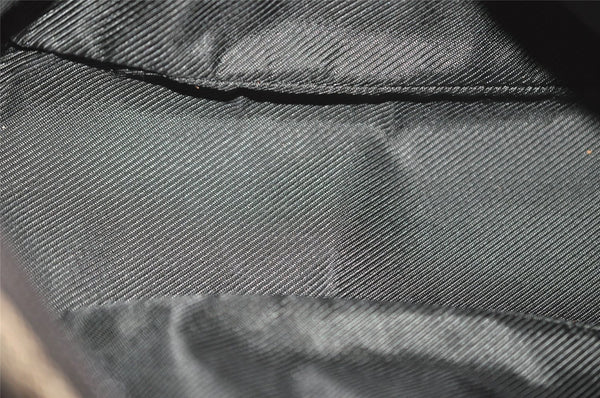 Authentic GUCCI Vintage Hand Bag Pouch Purse GG Canvas Leather 07198 Brown 6469J