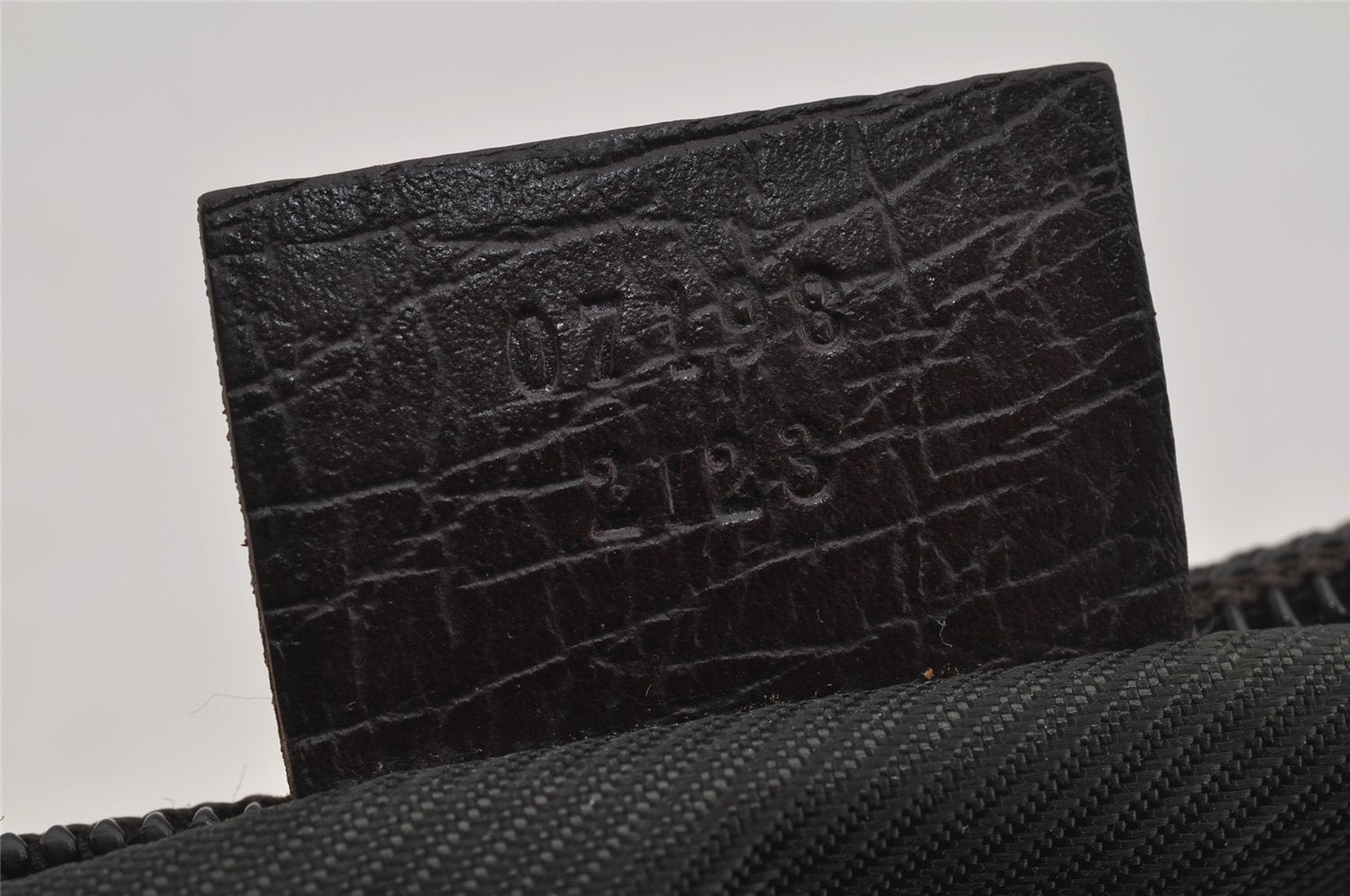 Authentic GUCCI Vintage Hand Bag Pouch Purse GG Canvas Leather 07198 Brown 6469J