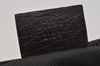 Authentic GUCCI Vintage Hand Bag Pouch Purse GG Canvas Leather 07198 Brown 6469J