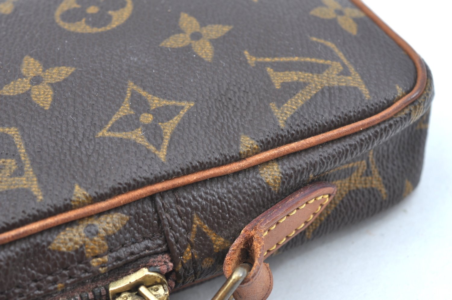 Auth Louis Vuitton Monogram Mini Poche Danube Shoulder Bag M45268 Junk 6470H