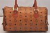 Authentic MCM Vintage Visetos Leather 2Way Shoulder Hand Bag Brown 6470J