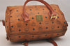 Authentic MCM Vintage Visetos Leather 2Way Shoulder Hand Bag Brown 6470J