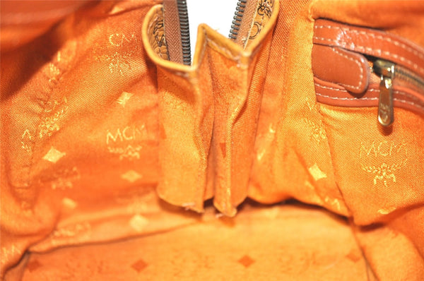 Authentic MCM Vintage Visetos Leather 2Way Shoulder Hand Bag Brown 6470J