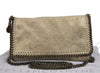 Authentic Stella McCartney Falabella Mini Shoulder Bag Leather Yellow Gold 6471J