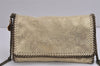 Authentic Stella McCartney Falabella Mini Shoulder Bag Leather Yellow Gold 6471J