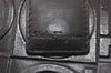 Authentic Salvatore Ferragamo Gancini Design Leather Long Wallet Black 6471K