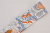 Authentic HERMES Twilly Scarf "Sur Mon Nuage" Silk White Light Blue 6472K