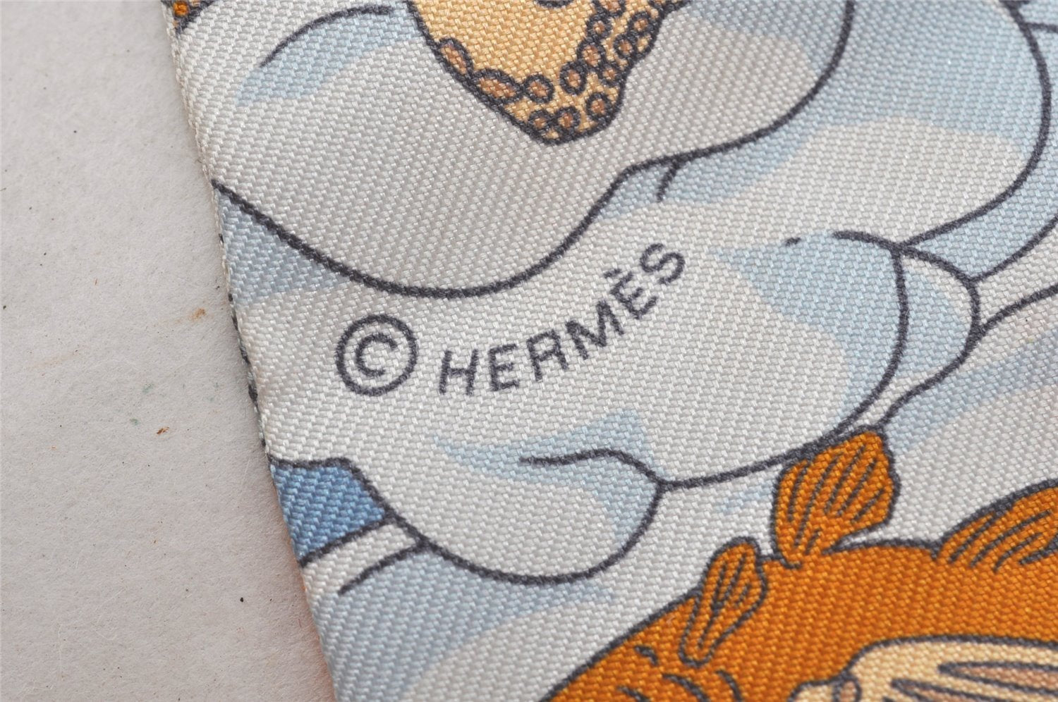 Authentic HERMES Twilly Scarf 