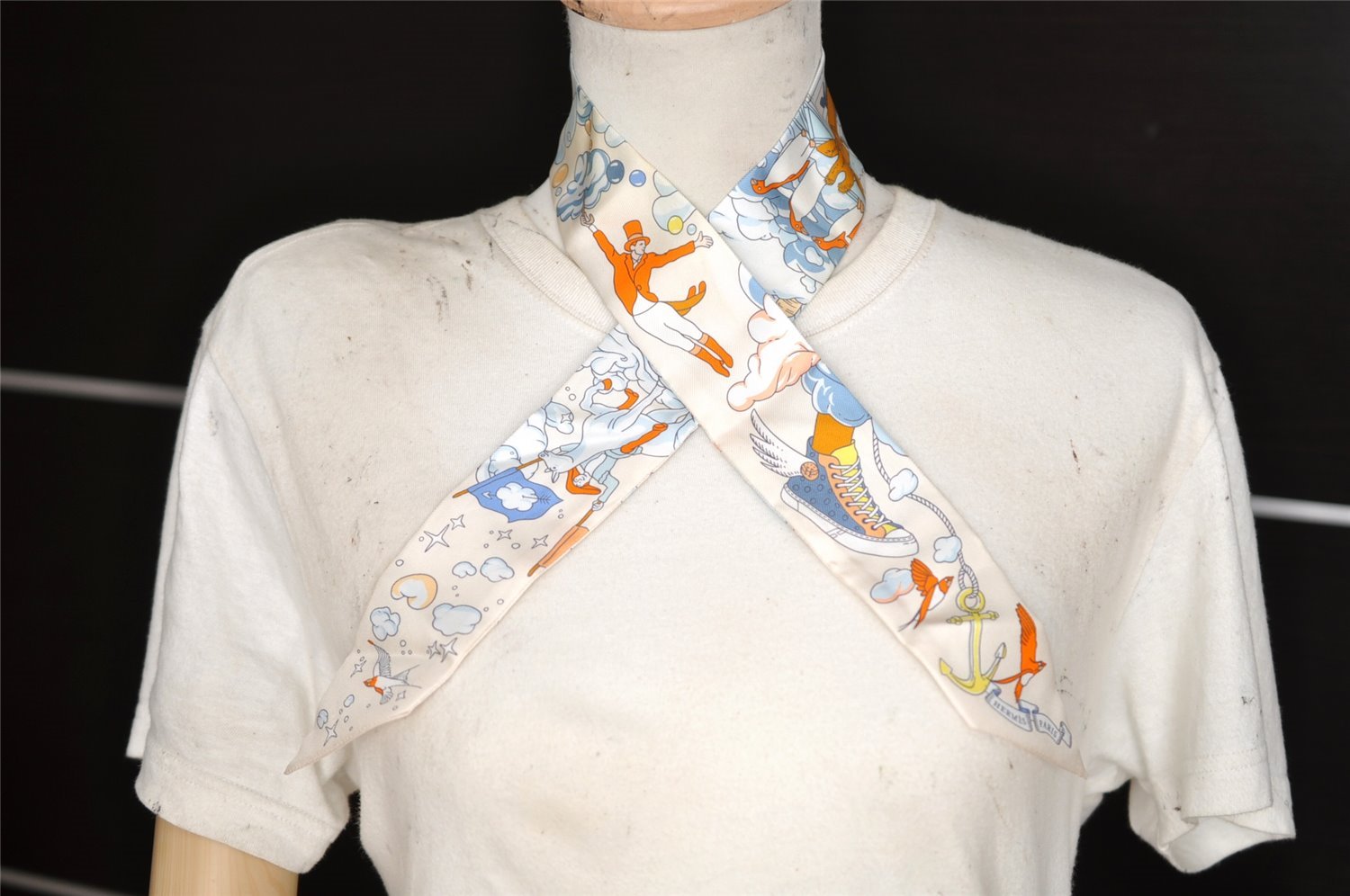 Authentic HERMES Twilly Scarf 