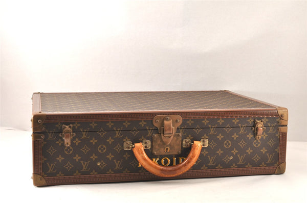 Authentic Louis Vuitton Monogram Bisten 65 Travel Trunk Case M21325 LV 6473K