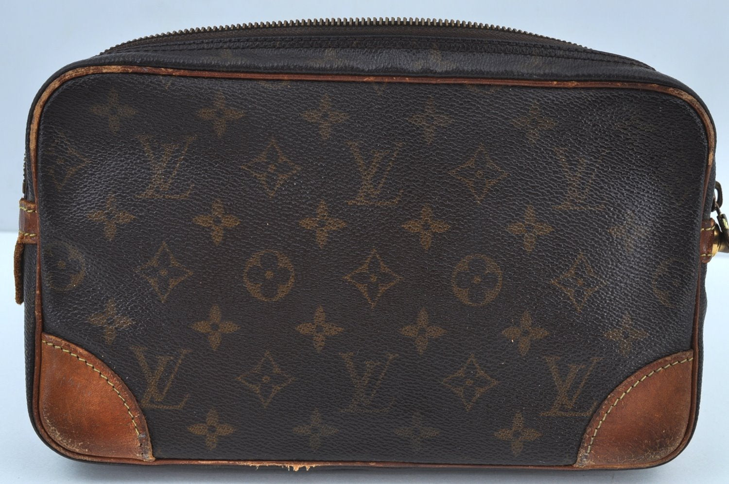 Auth Louis Vuitton Monogram Marly Dragonne GM M51825 Clutch Hand Bag Junk 6476G