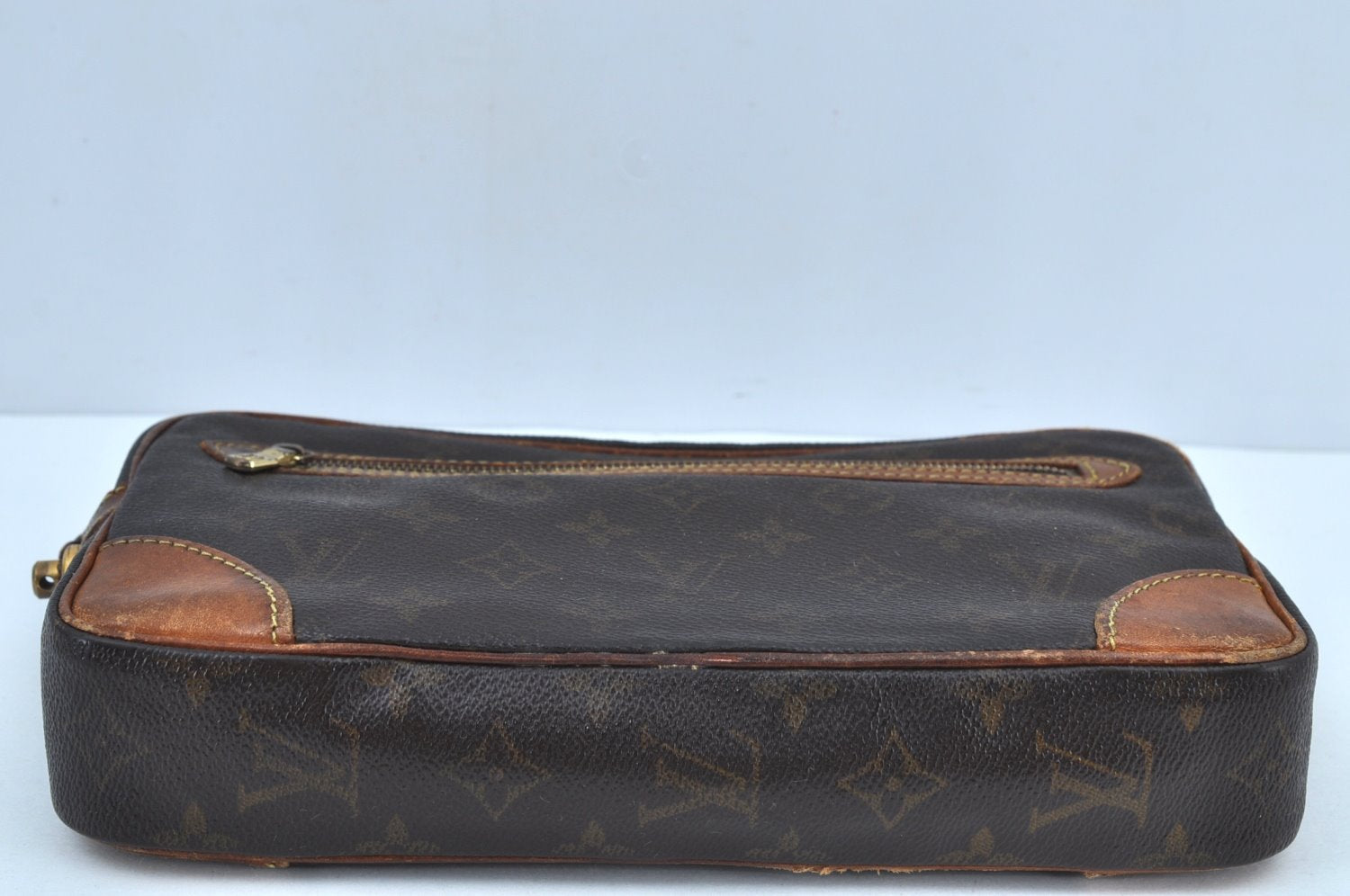 Auth Louis Vuitton Monogram Marly Dragonne GM M51825 Clutch Hand Bag Junk 6476G