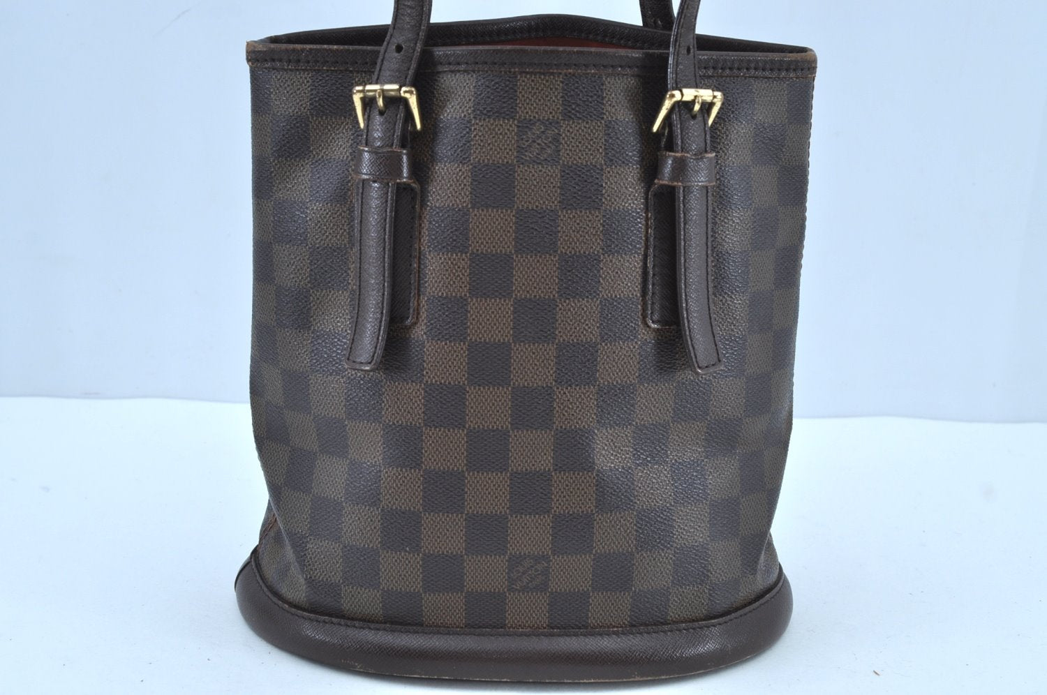 Authentic Louis Vuitton Damier Marais Bucket Shoulder Tote Bag N42240 LV 6477G