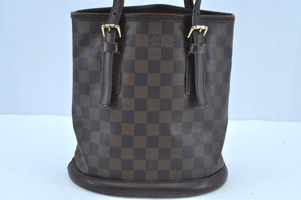 Authentic Louis Vuitton Damier Marais Bucket Shoulder Tote Bag N42240 LV 6477G