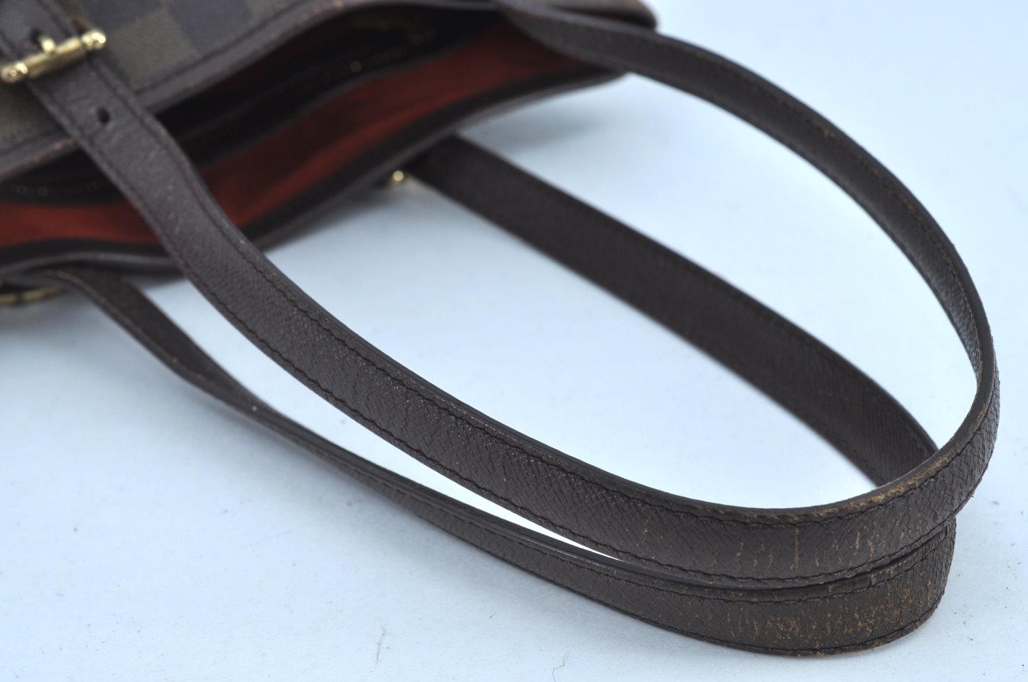 Authentic Louis Vuitton Damier Marais Bucket Shoulder Tote Bag N42240 LV 6477G