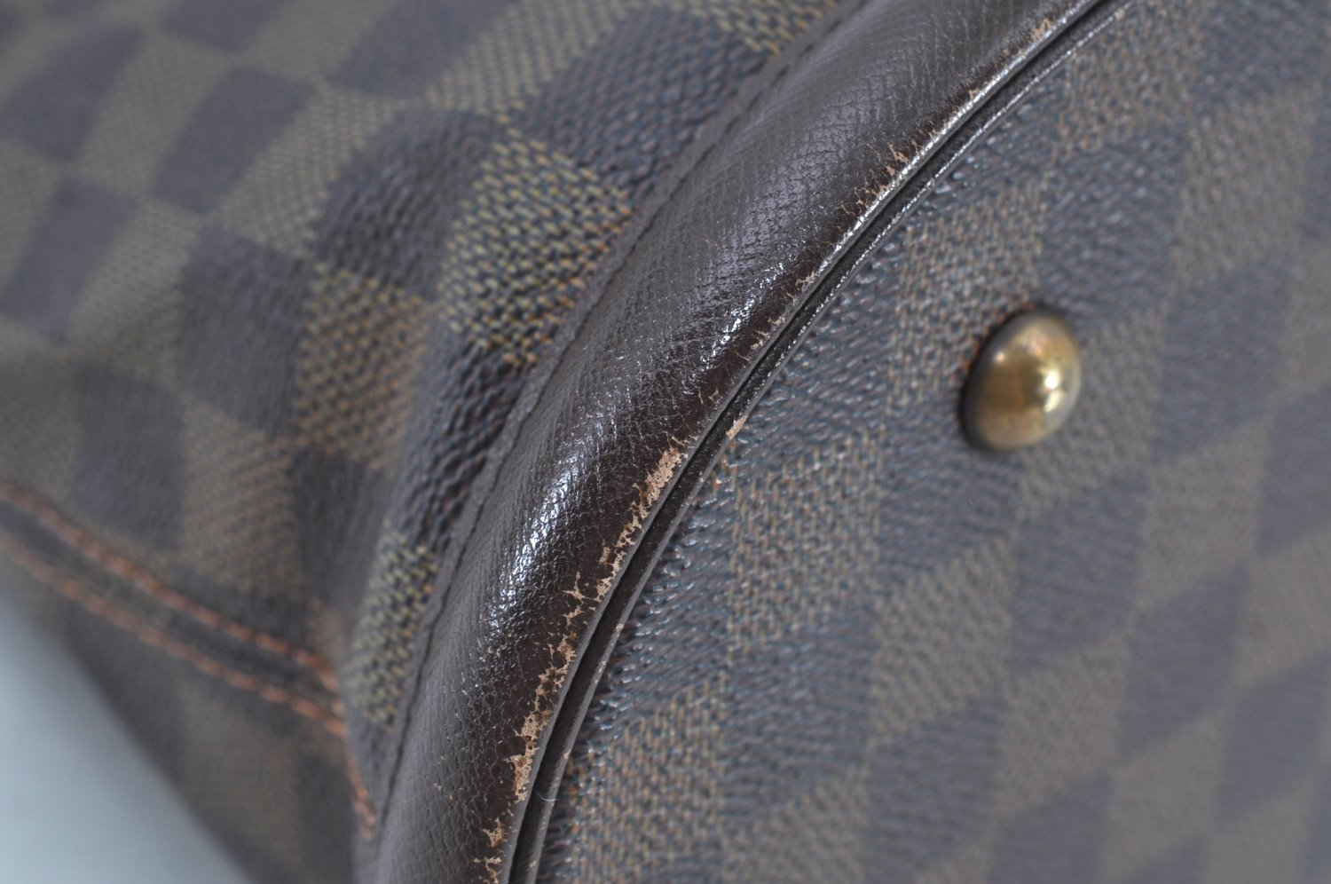 Authentic Louis Vuitton Damier Marais Bucket Shoulder Tote Bag N42240 LV 6477G