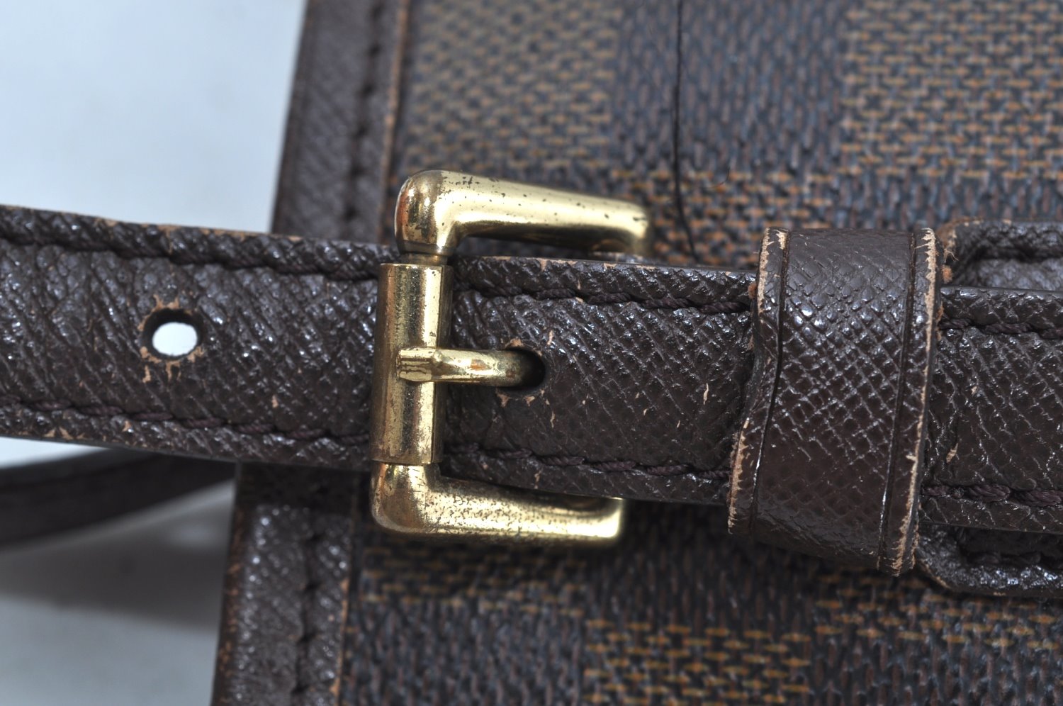 Authentic Louis Vuitton Damier Marais Bucket Shoulder Tote Bag N42240 LV 6477G