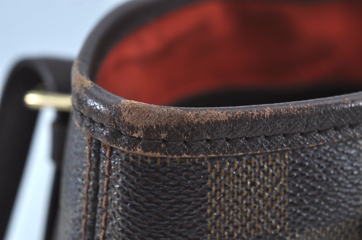 Authentic Louis Vuitton Damier Marais Bucket Shoulder Tote Bag N42240 LV 6477G