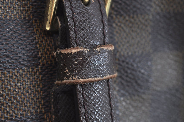 Authentic Louis Vuitton Damier Marais Bucket Shoulder Tote Bag N42240 LV 6477G